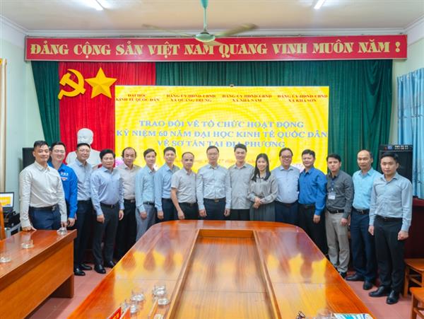 Đại học Kinh tế Quốc dân làm việc với lãnh đạo các địa phương về hoạt động kỷ niệm 60 năm về nơi sơ tán