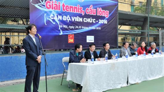 Giải tennis, cầu lông Cán bộ, viên chức năm 2016