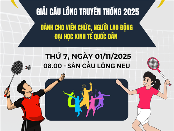THƯ MỜI CỔ VŨ GIẢI CẦU LÔNG TRUYỀN THỐNG NĂM 2025 