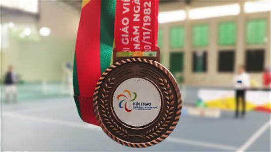 Đội tuyển Quần vợt Trường Đại học Kinh tế Quốc dân giành 02 Huy chương đồng trong Hội thao Người giáo viên nhân dân toàn quốc năm 2022