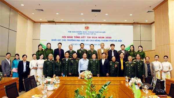 Hội Cựu chiến binh Khối 487 các trường đại học, cao đẳng Thành phố Hà Nội tổ chức Hội nghị Tổng kết thi đua năm 2023