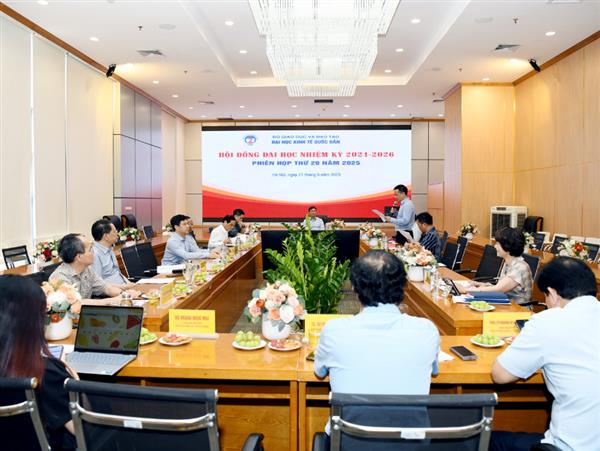 Hội đồng Đại học Kinh tế Quốc dân tổ chức Phiên họp thứ 29 nhiệm kỳ 2021 - 2026