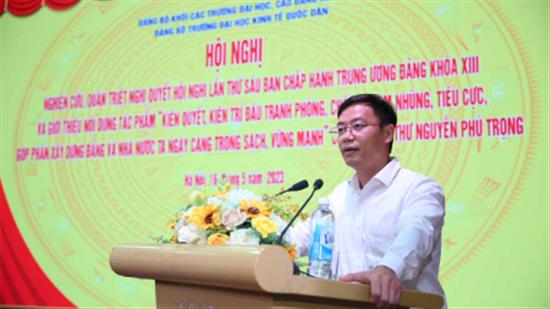 Hội nghị nghiên cứu, quán triệt Nghị quyết Hội nghị lần thứ 6 Ban Chấp hành Trung ương Đảng khóa XIII và giới thiệu nội dung tác phẩm của Tổng Bí thư Nguyễn Phú Trọng