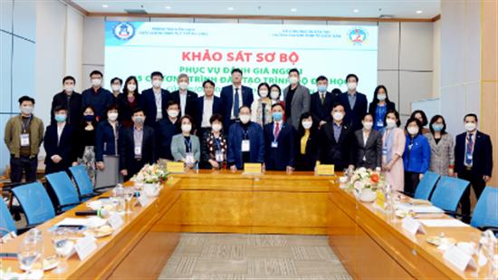 Trường Đại học Kinh tế Quốc dân ký kết biên bản kết thúc khảo sát sơ bộ 05 chương trình đào tạo đại học