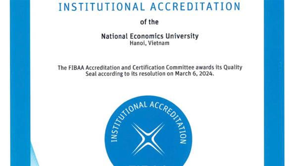 FIBAA chính thức công nhận và cấp chứng nhận đạt chuẩn chất lượng cơ sở giáo dục cho Trường Đại học Kinh tế Quốc dân