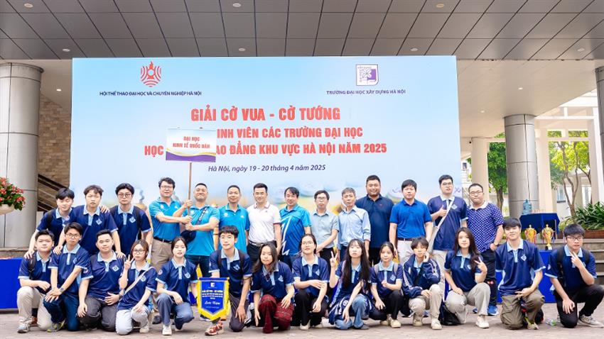 CHÚC MỪNG ĐỘI TUYỂN CỜ  ĐẠI HỌC KINH TẾ QUỐC DÂN GIÀNH THÀNH TÍCH ẤN TƯỢNG TẠI GIẢI CỜ VUA, CỜ TƯỚNG CÁN BỘ, SINH VIÊN CÁC TRƯỜNG ĐẠI HỌC, HỌC VIỆN VÀ CAO ĐẲNG KHU VỰC HÀ NỘI NĂM 2025 