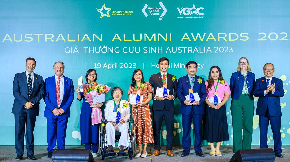 Những cá nhân được tôn vinh trao Giải thưởng cựu sinh viên Australia tại Việt Nam