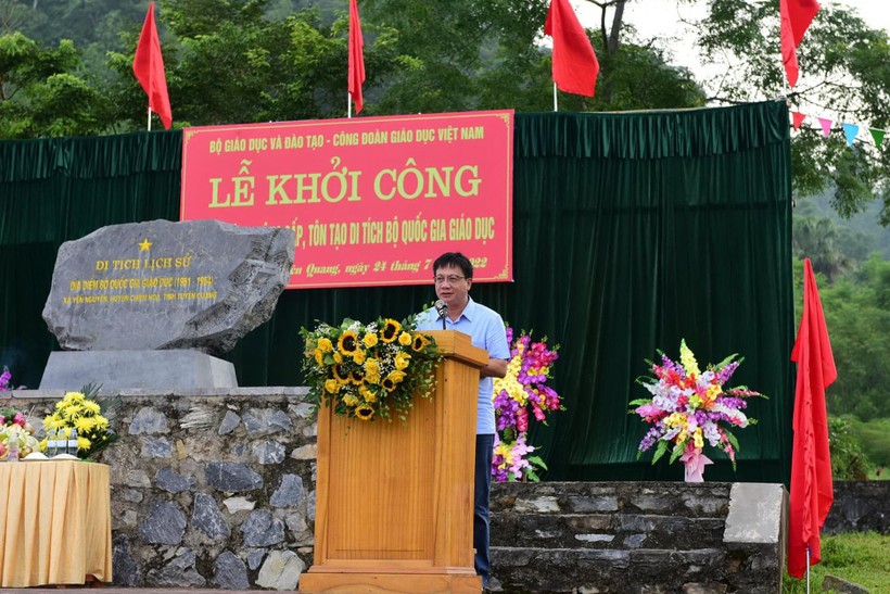 Ông Nguyễn Ngọc Ân phát biểu.