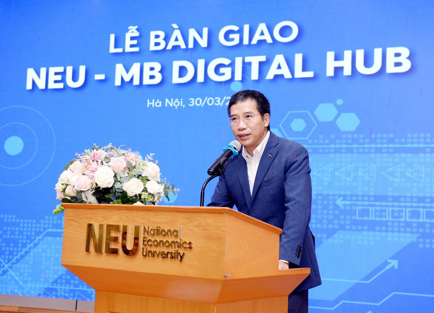 Ông Lưu Trung Thái – Phó Chủ tịch HĐQT, Tổng Giám đốc Ngân hàng TMCP Quân đội (MB) phát biểu