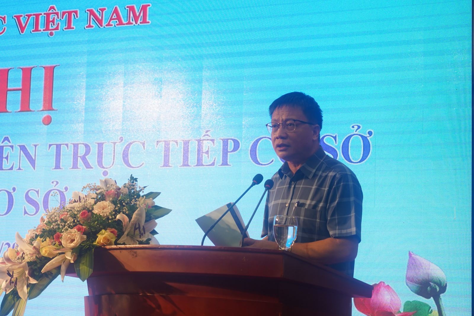 Đ/c Nguyễn Ngọc Ân, Chủ tịch CĐGD Việt Nam phát biểu khai mạc 1