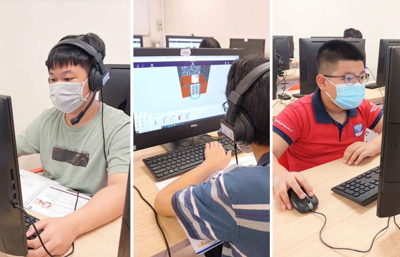 Lớp học lập trình được giảng dạy trong phòng Tin học Trường Đại học Kinh tế Quốc dân. 