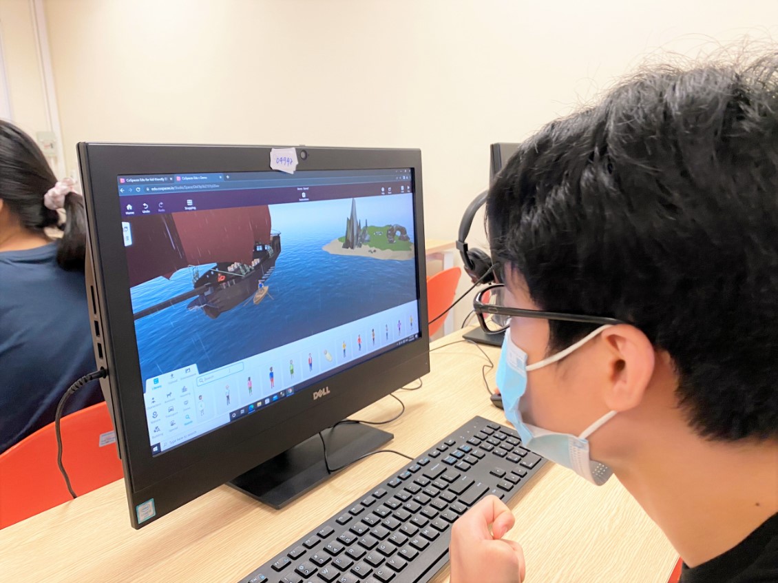 Học sinh Không gian Thực tế ảo VR tỉ mỉ thực hành thiết kế và lập trình các mô hình 3D 1