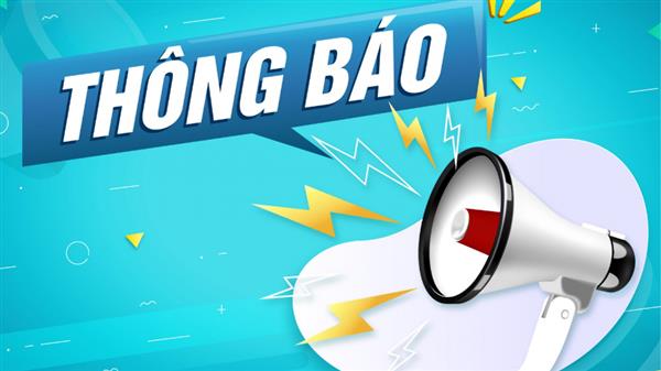 Thông báo Về việc Tổ chức 