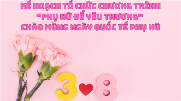 Kế hoạch tổ chức chương trình 