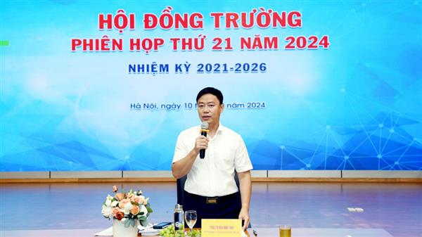 Phiên họp thứ 21 Hội đồng trường Trường Đại học Kinh tế Quốc dân, nhiệm kỳ 2021 - 2026