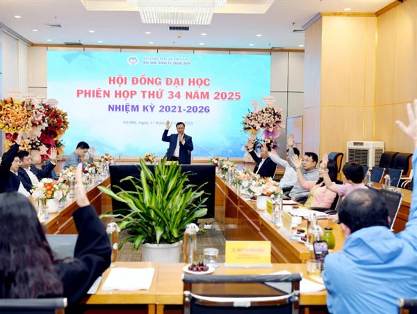 Đại học Kinh tế Quốc dân tổ chức Phiên họp Hội đồng Đại học nhiệm kỳ 2021–2026, phiên thứ 34 năm 2025