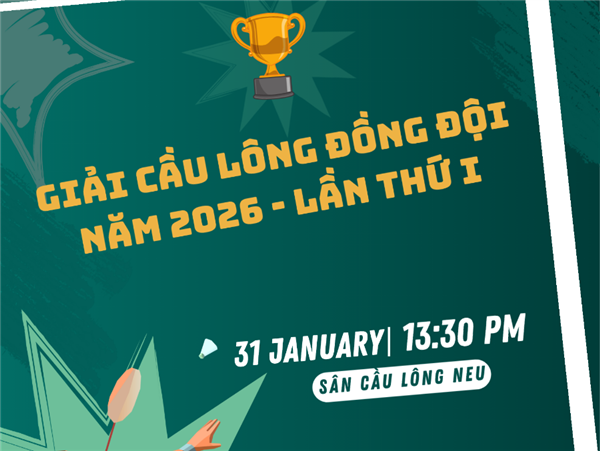 Thông báo Giải Cầu lông Đồng đội năm 2026 - Lần thứ I