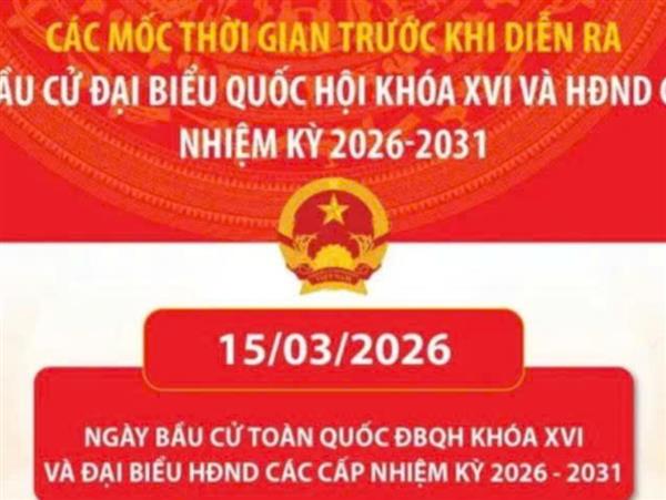 Các mốc thời gian trước và sau khi diễn ra cuộc bầu cử đại biểu Quốc hội khóa XVI