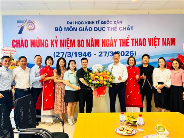 CLB CẦU LÔNG NEU CHÚC MỪNG BỘ MÔN GIÁO DỤC THỂ CHẤT NHÂN NGÀY THỂ THAO VIỆT NAM