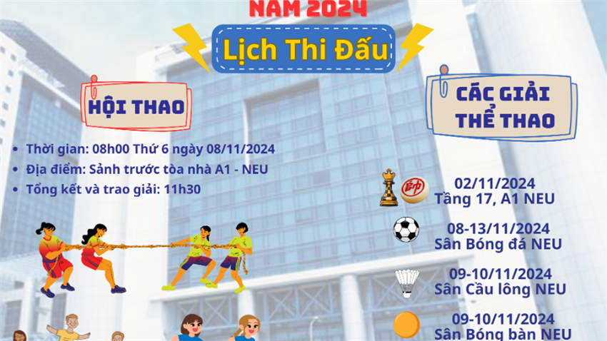 Hội thao Viên chức, Người lao động Năm 2024 Đại học Kinh tế Quốc dân 